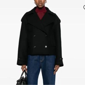 MAISON KITSUNE Black Trench Coat